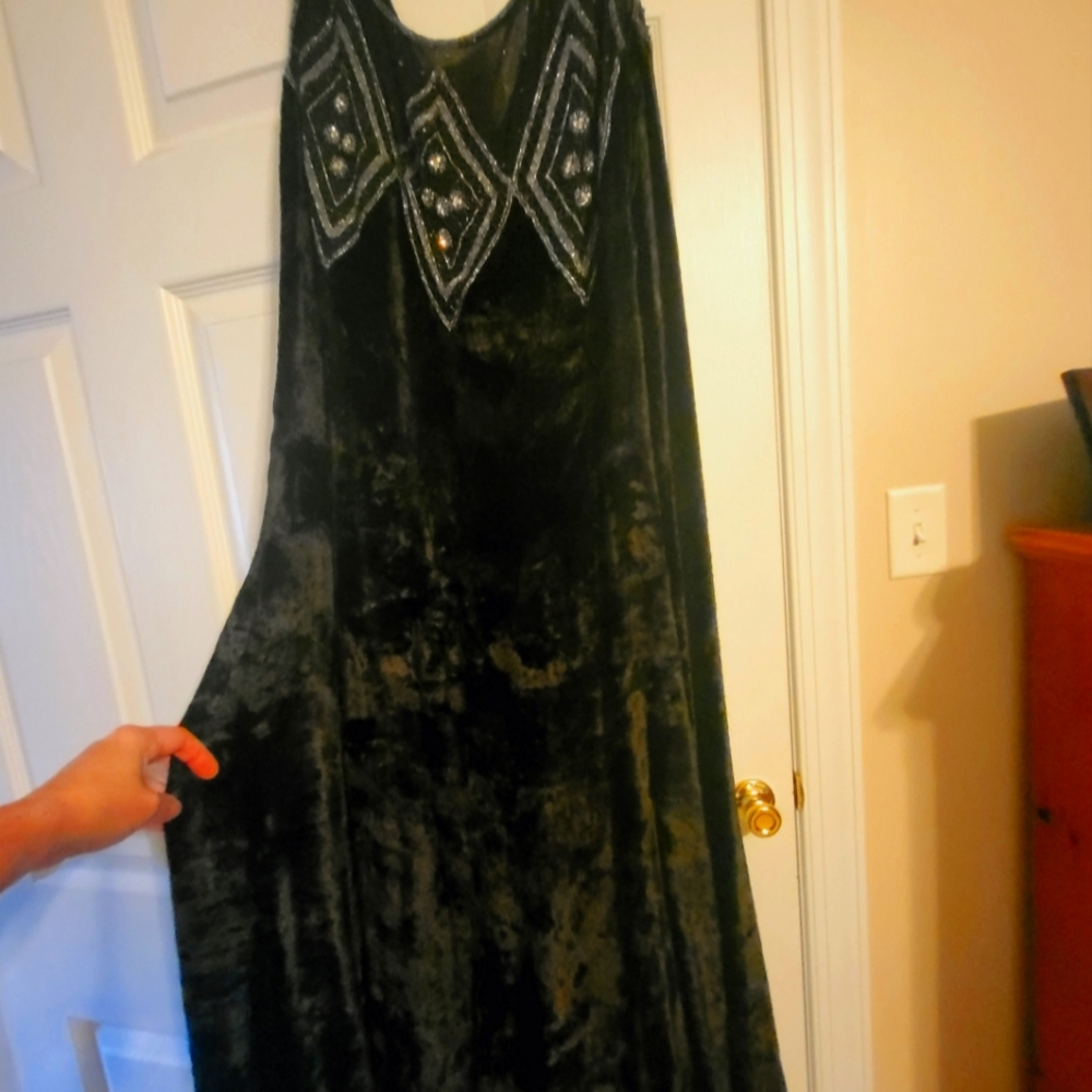 April Cornell Crushed Velvet Cocktail Dress M